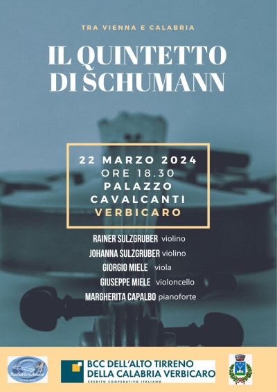 VERBICARO. Il quintetto di Schumann a Verbicaro.  