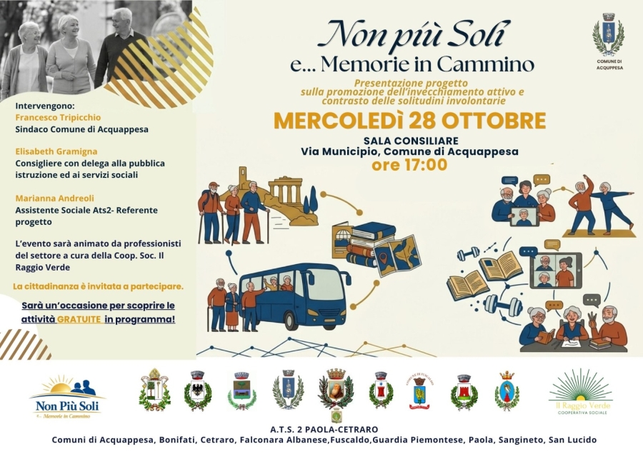 ACQUAPPESA. Dopo la presentazione dello scorso settembre a San Lucido, il progetto 