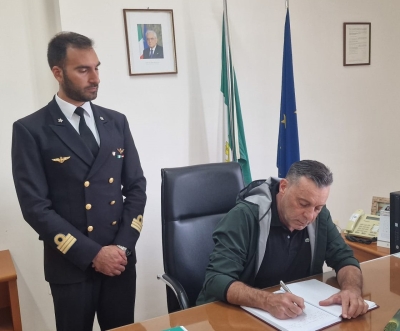 Il Procuratore Capo della Repubblica in visita agli uffici della Guardia Costiera di Cetraro.