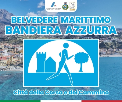 A BELVEDERE MARITTIMO LA BANDIERA AZZURRA. UN IMPEGNO PER LO SPORT, IL BENESSERE E L’AGGREGAZIONE SOCIALE.